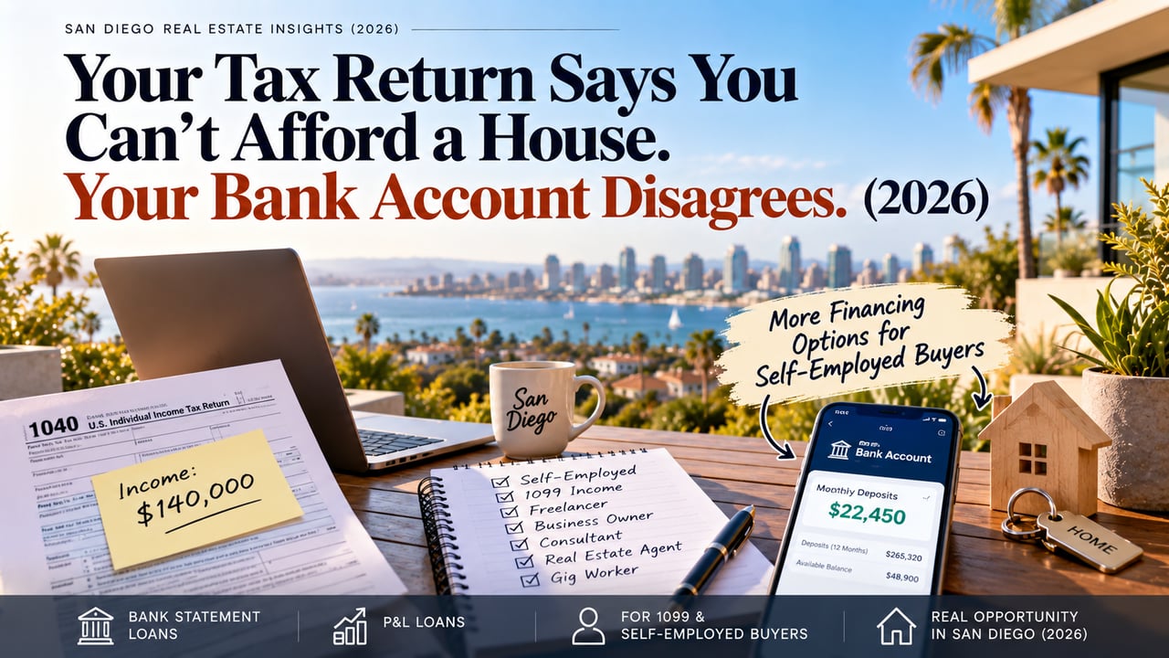 Your Tax Return Says You Can't Afford a House. Your Bank Account Disagrees (2026)