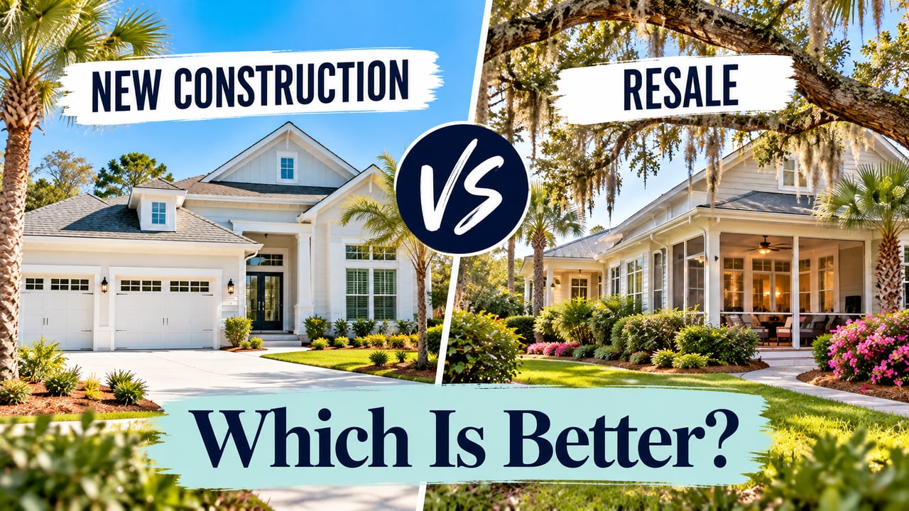 comparing new construction to resale in Bluffton SC