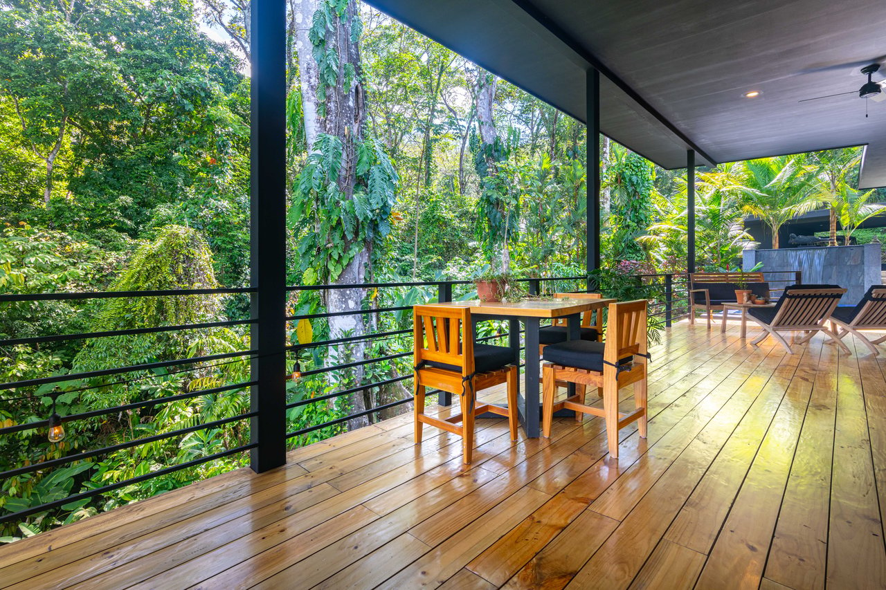 Escaleras Modern Elegance with Ocean Window Views and Jungle Tranquility, Dominical Costa Rica