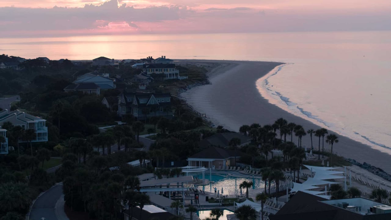 unrise over the beaches of Seabrook and Kiawah Islands, highlighting the serene coastal lifestyle awaiting homebuyers.