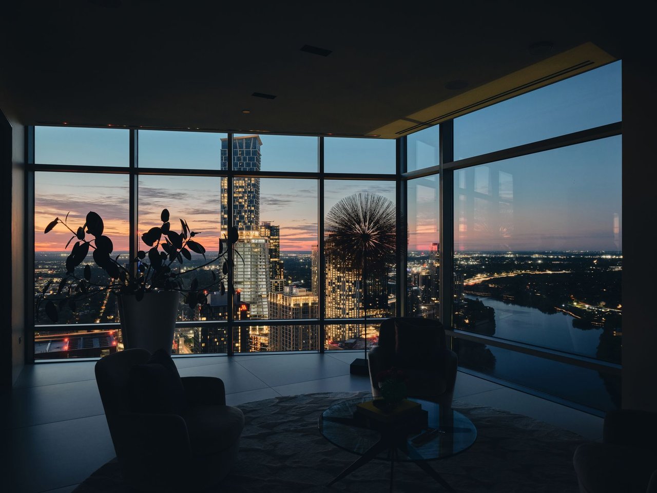 Panoramic Views of Living Art at The Austonian