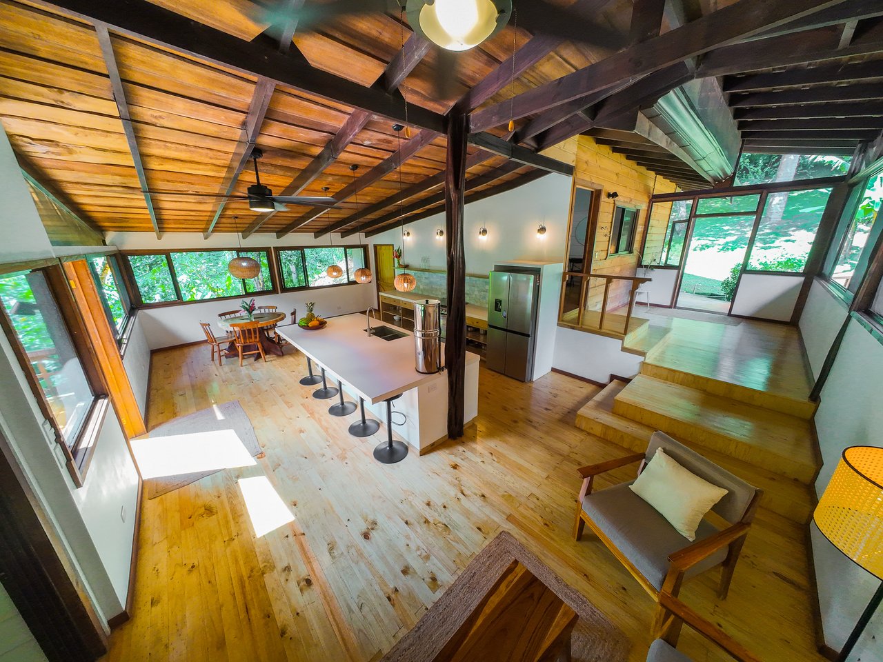 Serene Jungle Home + Guest Cabin on 3 Acres and River