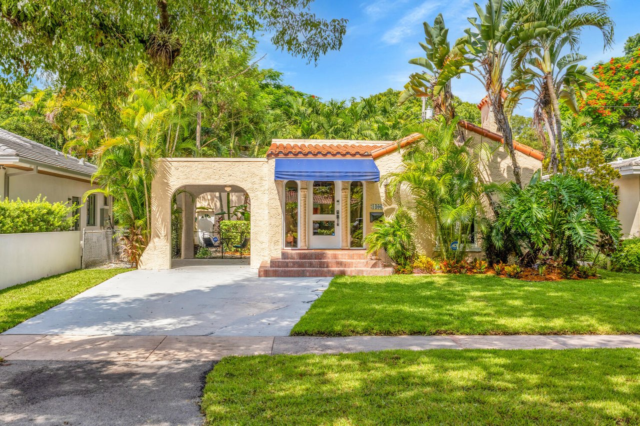 Old Spanish Coral Gables Home with Charming Accents