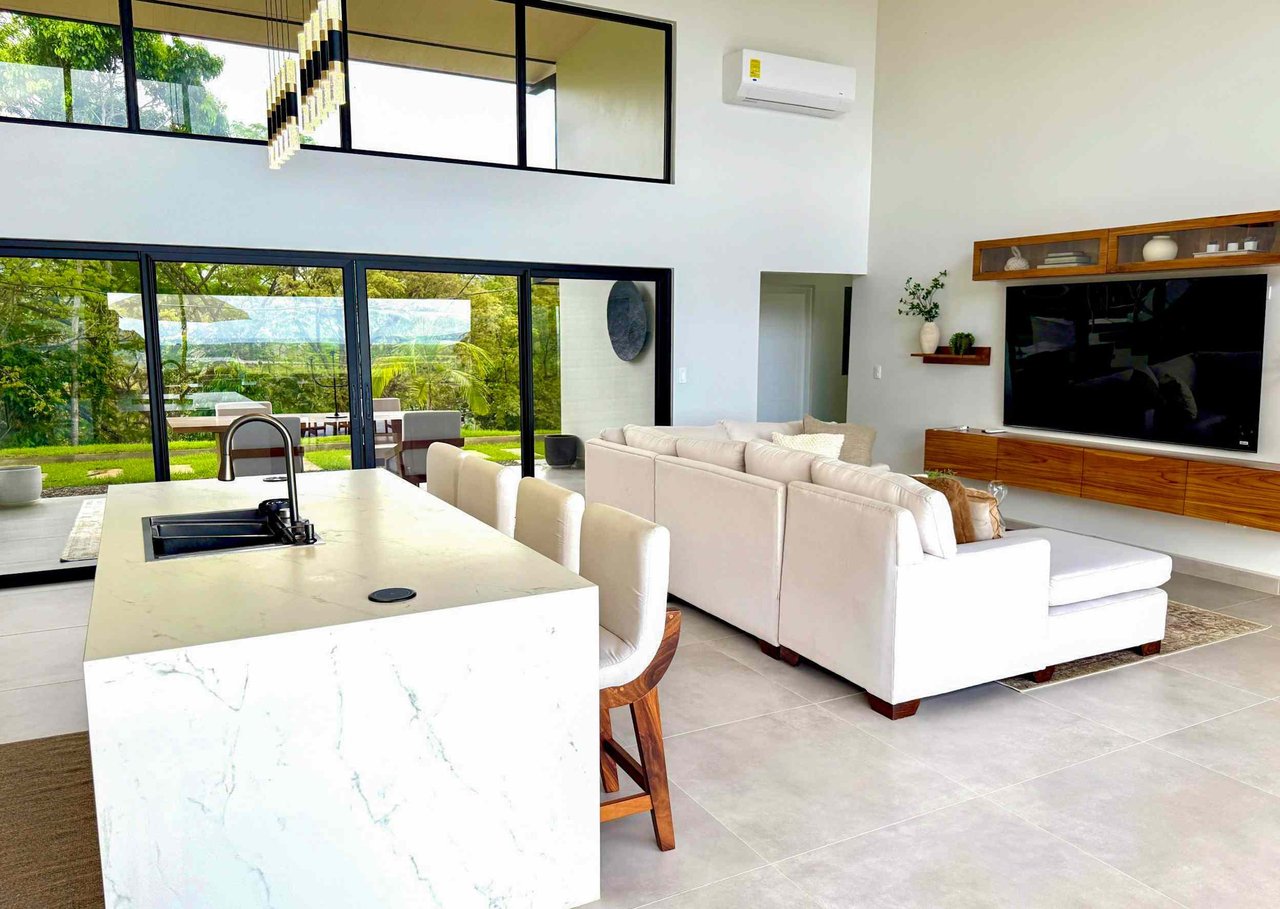 Brand New Modern Luxury 4-Bedroom Home with Pool and Incredible Panoramic Coastal & Ocean Views in Teancum at Tawal near Ojochal Costa Rica