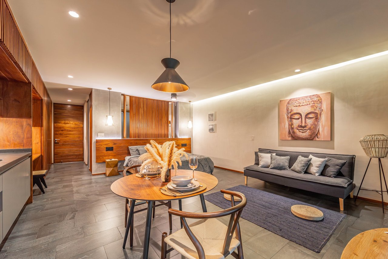 Luxury Furnished Studio with Rooftop & Pool | Miraluna Aldea Zama