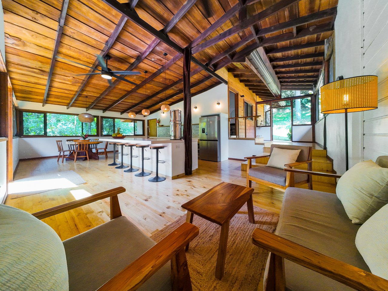Serene Jungle Home + Guest Cabin on 3 Acres and River