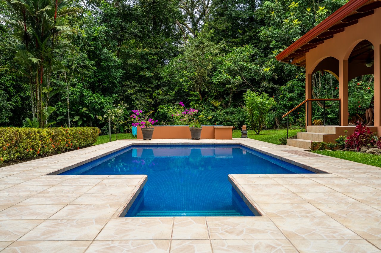 Ojochal Home for Sale with Pool, Creek & 1.6 Acres
