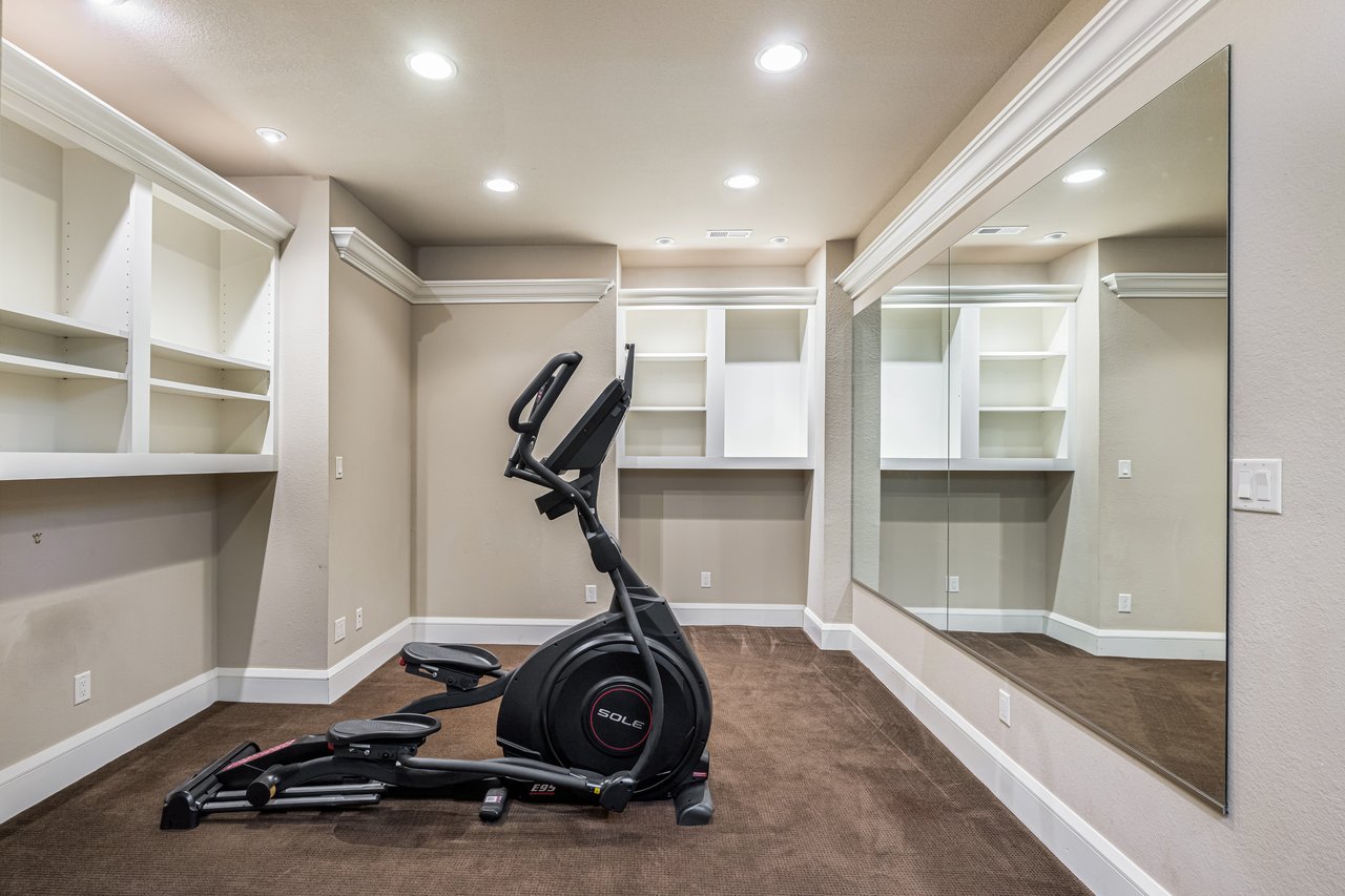 library or secondary workout room