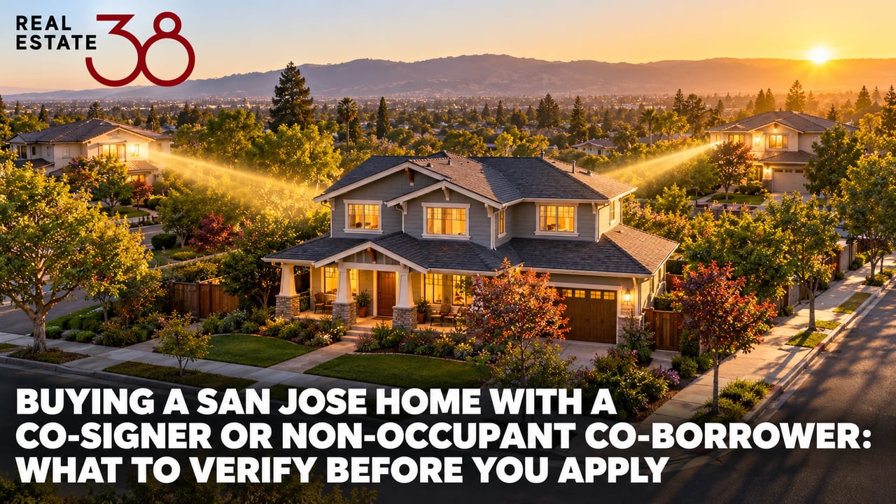 Golden-hour view of a San Jose street where sunlight from two homes converges on one Craftsman-style house.
