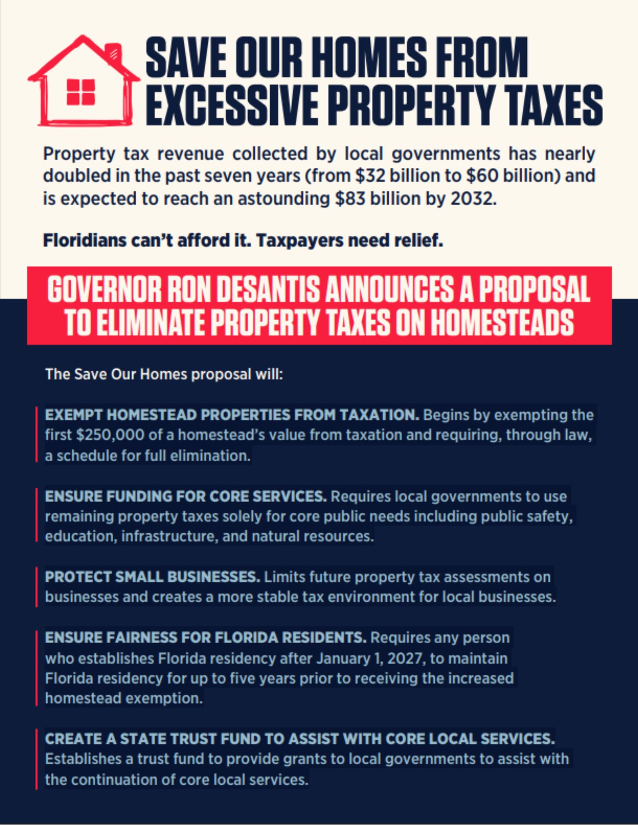 UPDATE RE: FLORIDA PROPERTY TAX CUTS
