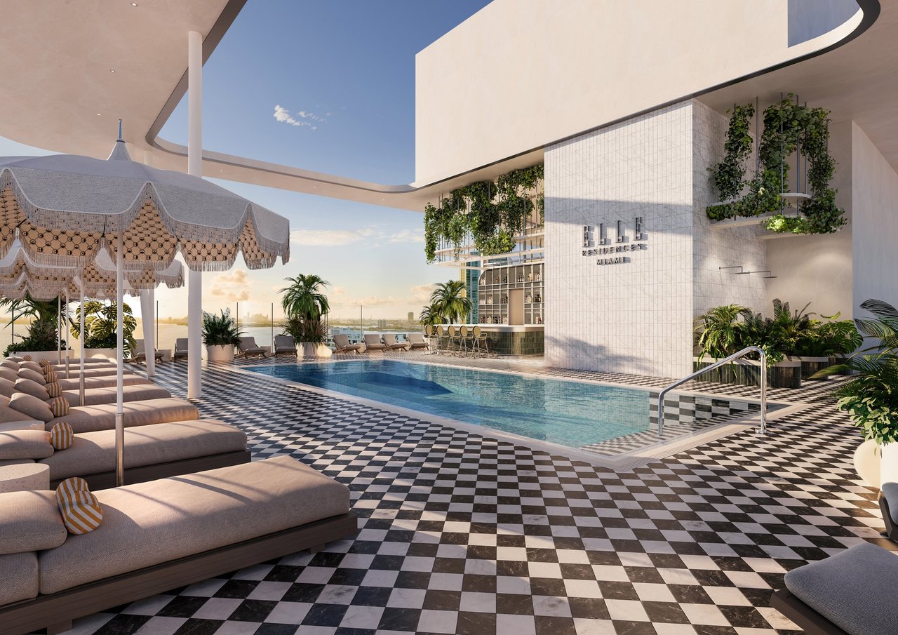 December 2024 | New Renderings Unveiled for Amenity Spaces at ELLE Residences Miami