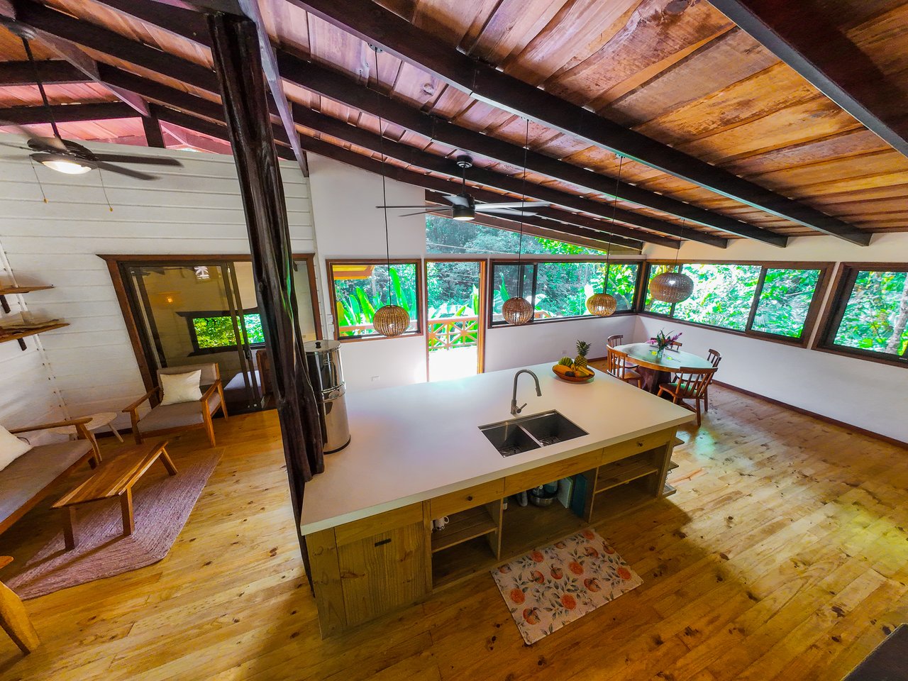 Serene Jungle Home + Guest Cabin on 3 Acres and River