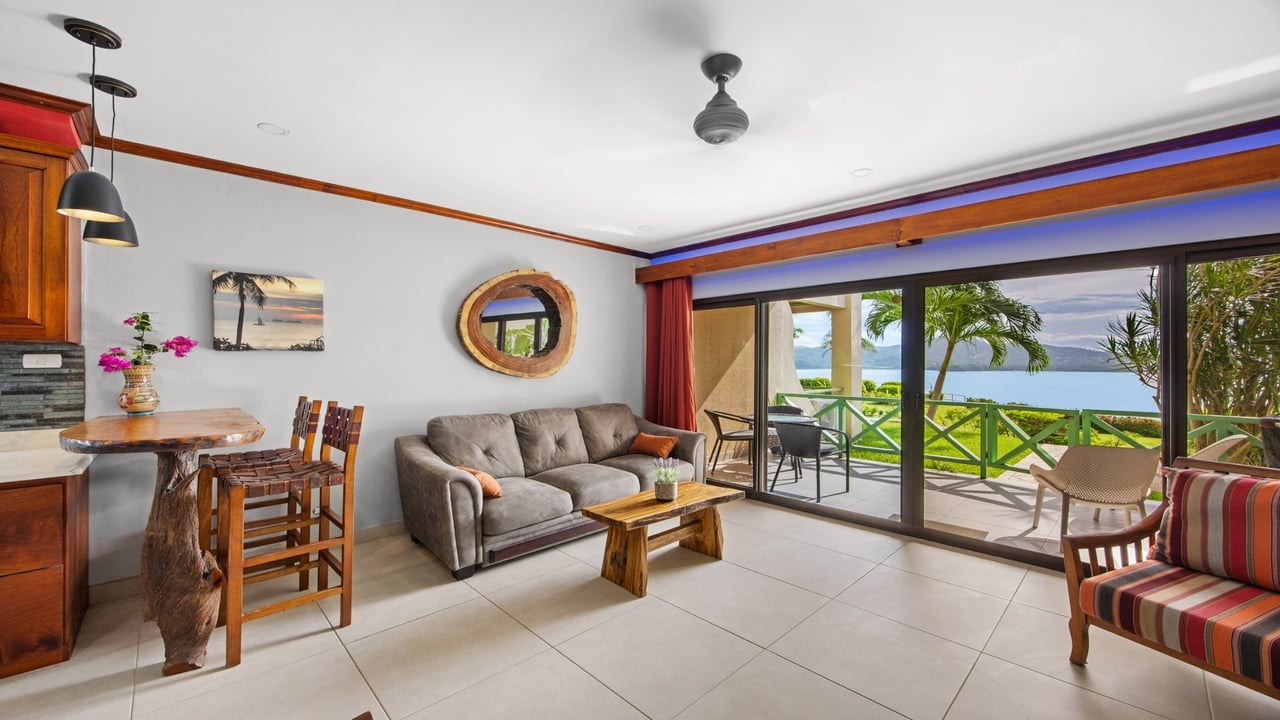Titled Ocean View and Beachfront Condo