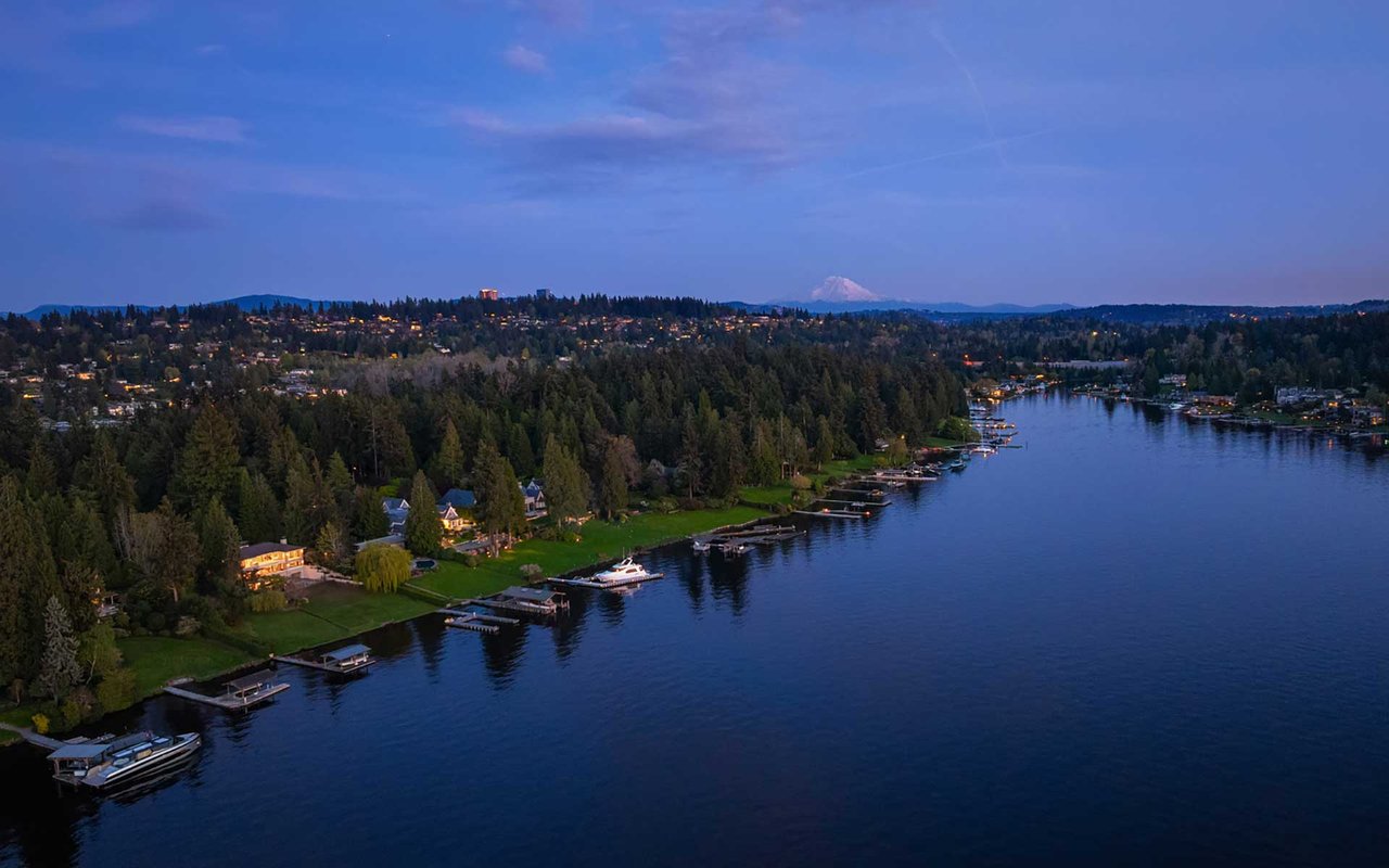 Timeless West-Facing Waterfront Estate on Treasured Hunts Point