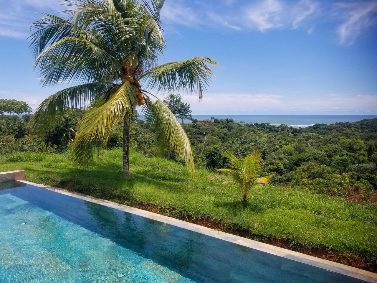 Spectacular Ocean View, Giant Resort Site, New Private Preserve Home perched on the Ojochal Front Ridge