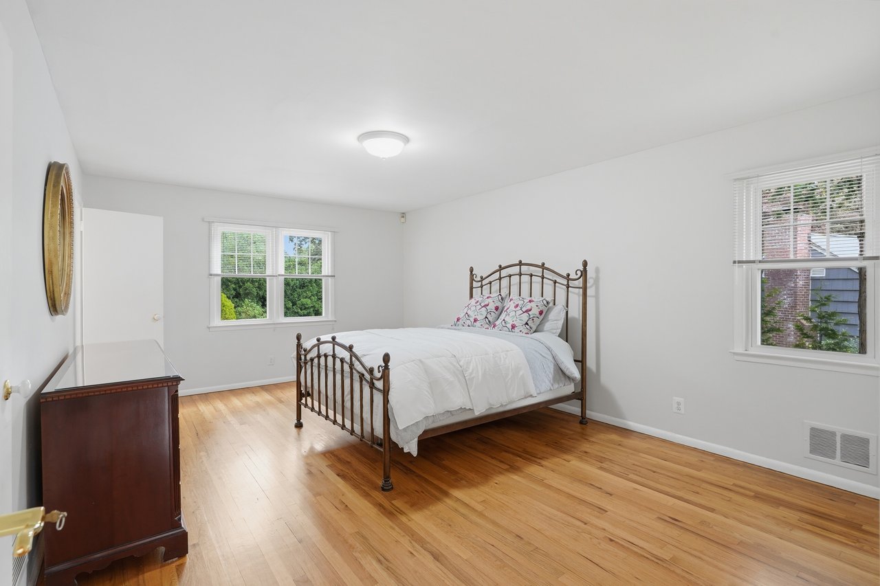 Primary bedroom from door view