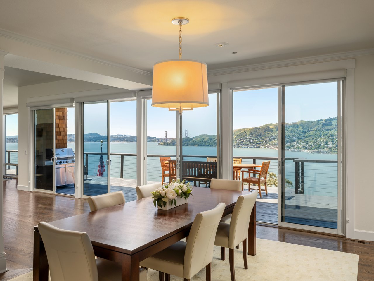 Exceptional Setting with views spanning San Francisco, the Golden Gate Bridge, Sausalito, and across the bay