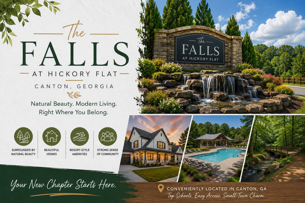 Falls at Hickory Flat in Canton, GA: Gated Living Minutes From North Fulton cover