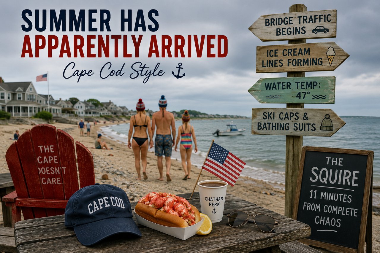 **Bathing Suits, Ski Caps & Memorial Day Monkey Business**