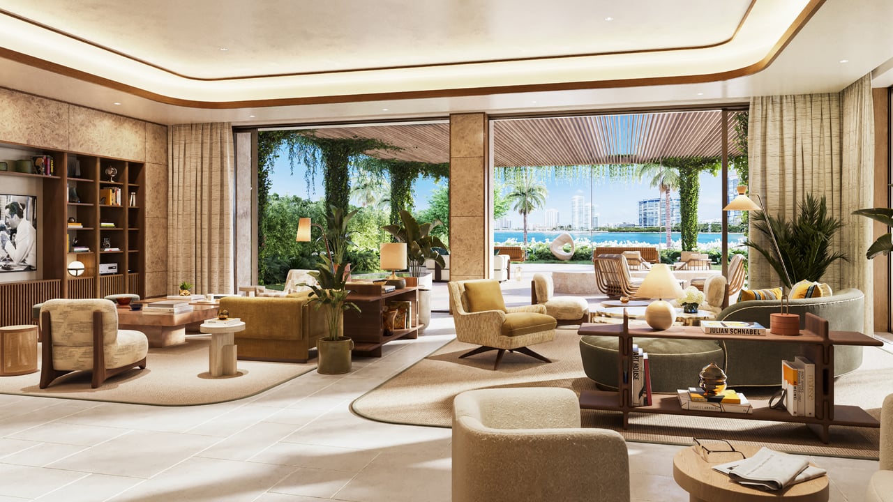 Six Fisher Island interior 
