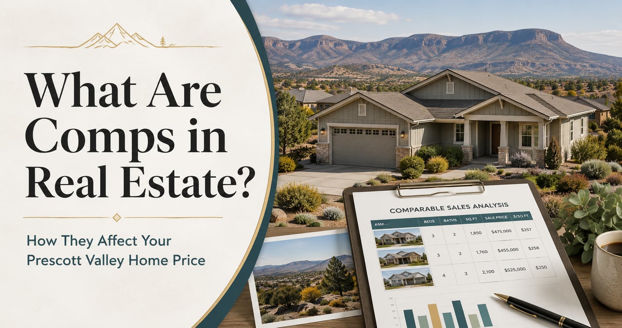 Prescott Valley home pricing guide showing real estate comps and comparable sales analysis.