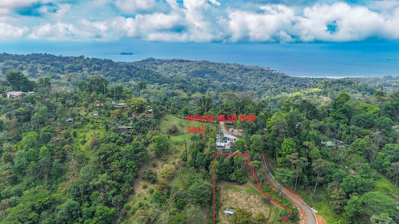 Jungle, Mountain & Valley View Lot with Two Large Plantels, Bordering a Crystal Mountain River with Swimholes & a Waterfall