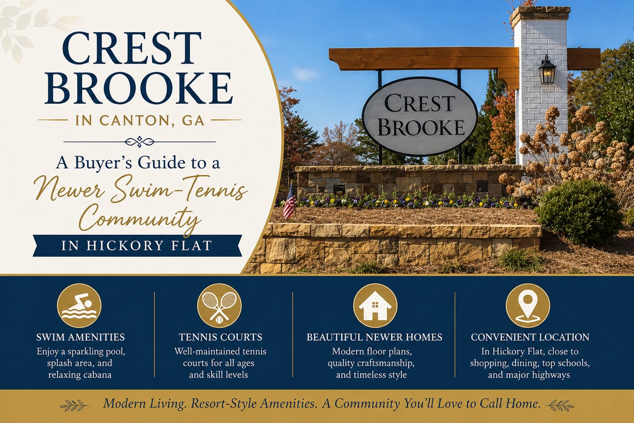 Crest Brooke in Canton, GA: A Buyer's Guide to a Newer Swim-Tennis Community in Hickory Flat cover