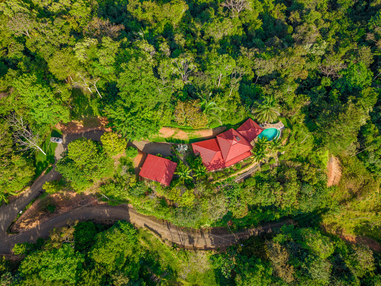 Sunset Ocean View Home on 2.6 Acres Platanillo