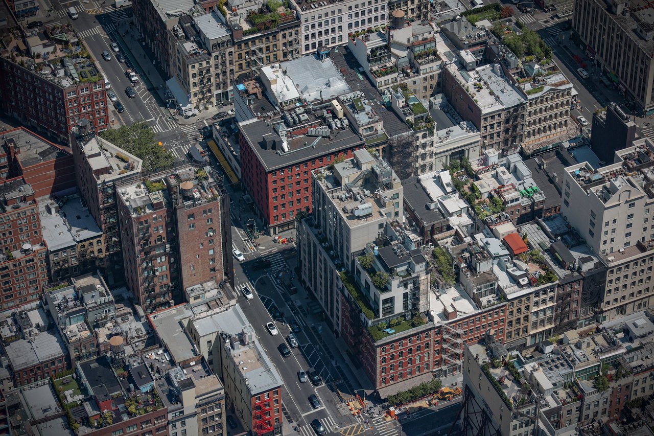 443 Greenwich, the iconic luxury condominium building in Tribeca, Manhattan.