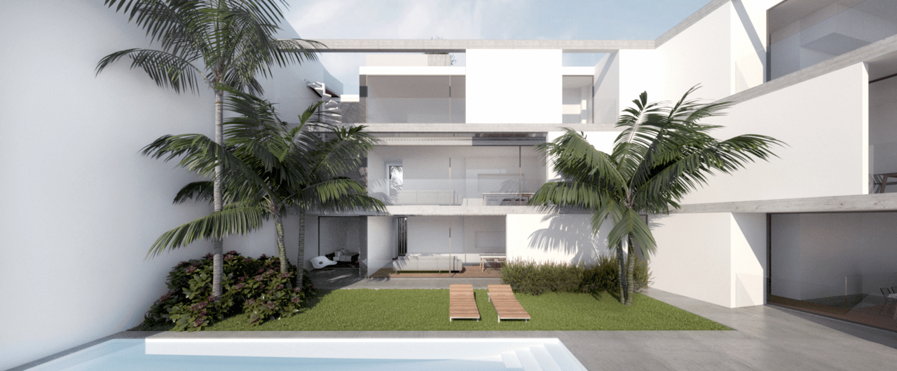 Gated Residential Building with Pool, Sea Views & Turnkey Apartments in Praia da Luz, Lagos