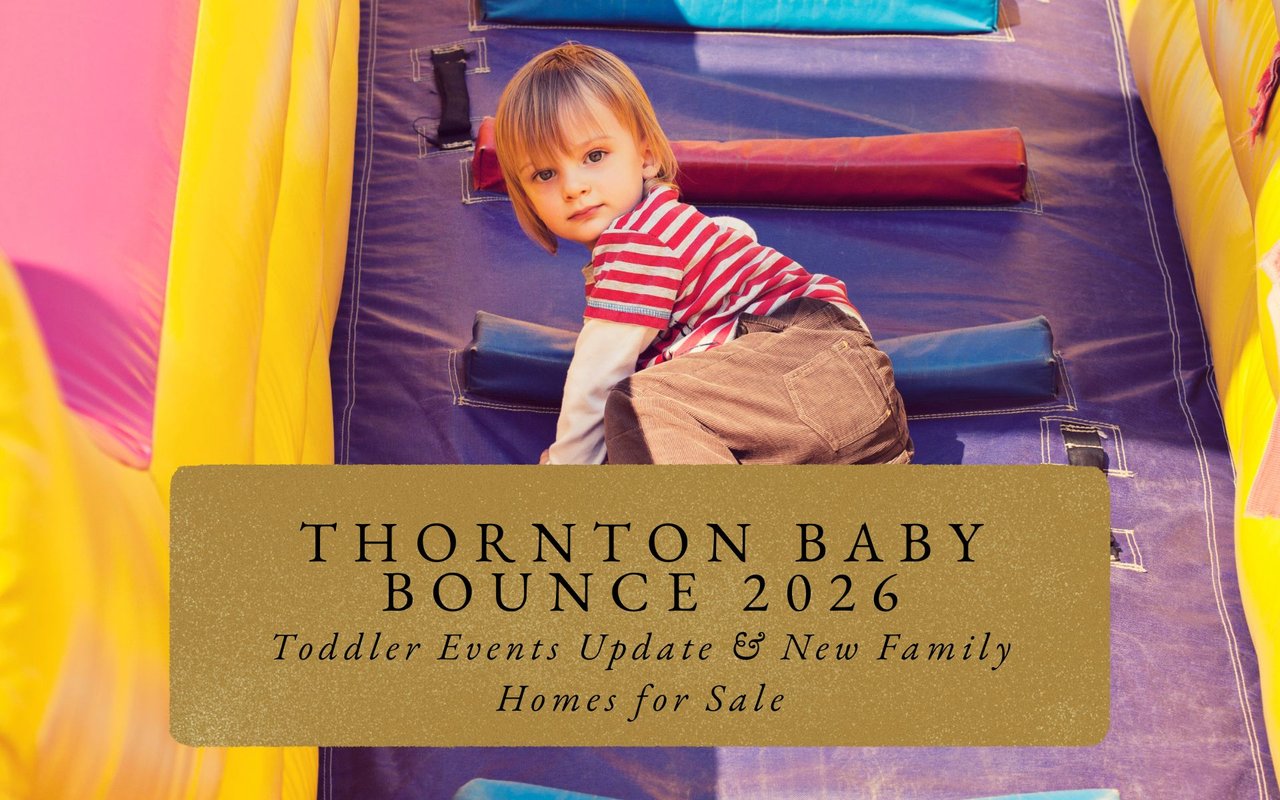 Young child climbing padded foam structure during Thornton toddler gym time, parent spotting nearby.