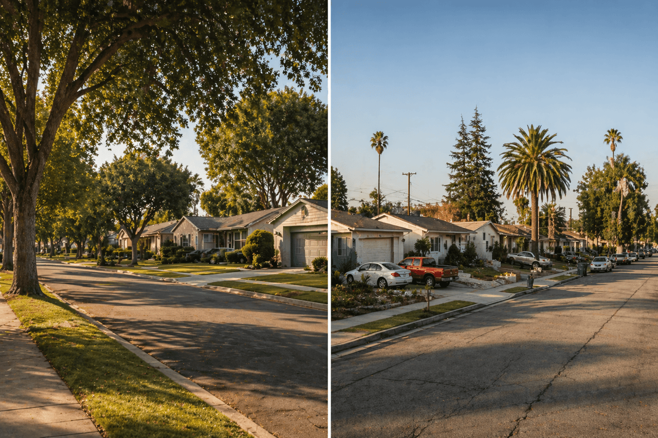 Side by side comparison of Lake Balboa and Van Nuys homes in the San Fernando Valley