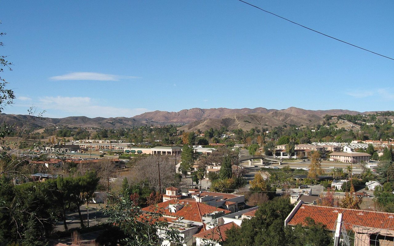 Homes and hills in Agoura Hills, photographed in 2006