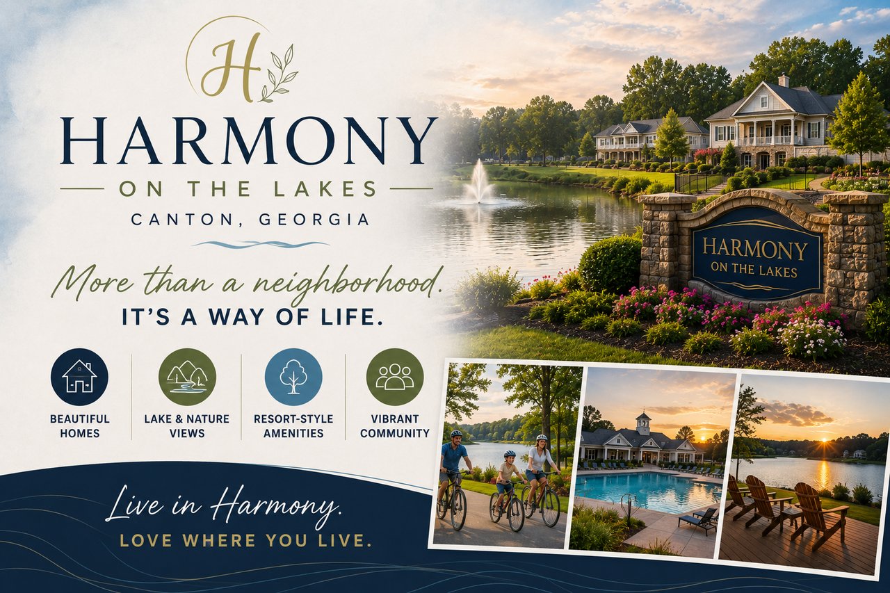 Harmony on the Lakes in Canton, GA: Lake Living, Resort Amenities, and What It's Like to Live Here cover