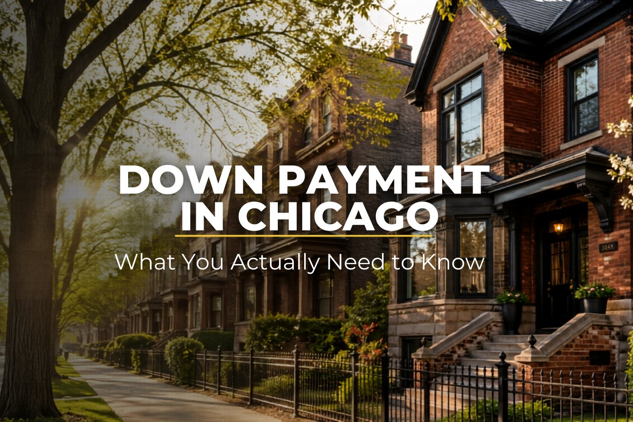 Chicago North Side ghome exterior in spring