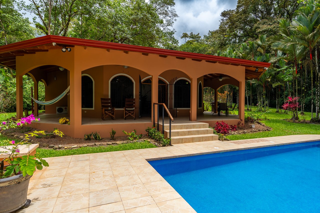 Ojochal Home for Sale with Pool, Creek & 1.6 Acres