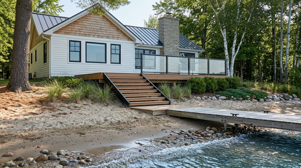 Crystal Lake Or Lake Michigan Living In Benzie County