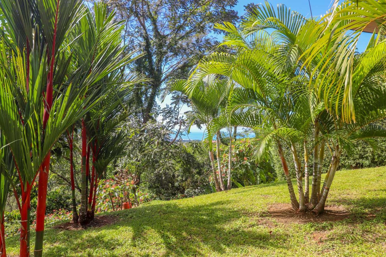 Private 2-Bed Hacienda with Ocean & Mountain Views, Pool & Development Potential in Ojochal
