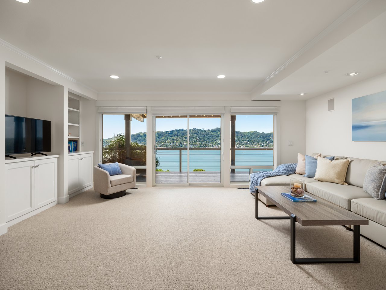 Exceptional Setting with views spanning San Francisco, the Golden Gate Bridge, Sausalito, and across the bay