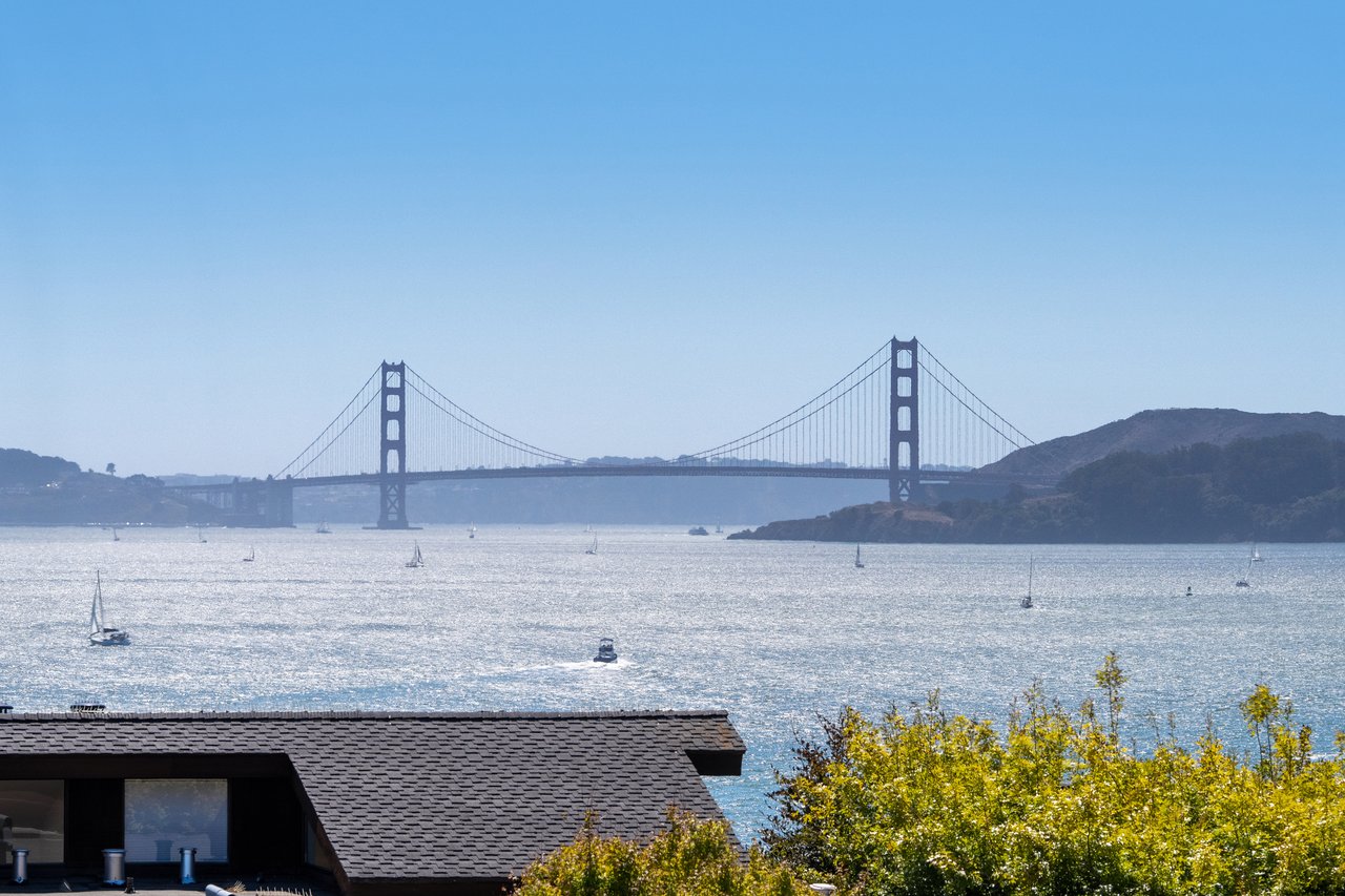Picturesque Views of Angel Island and the Golden Gate Bridge