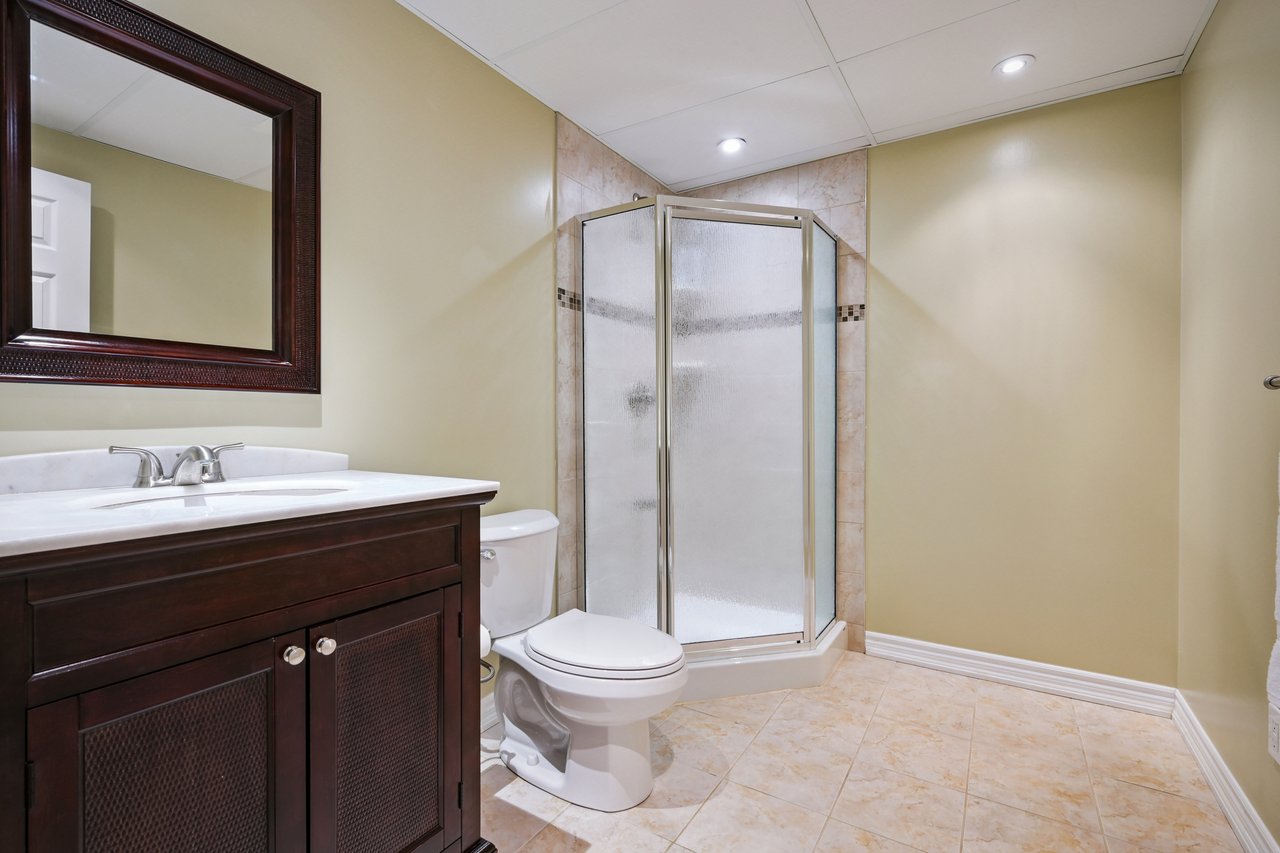 Resort-style yard backing onto lush ravine