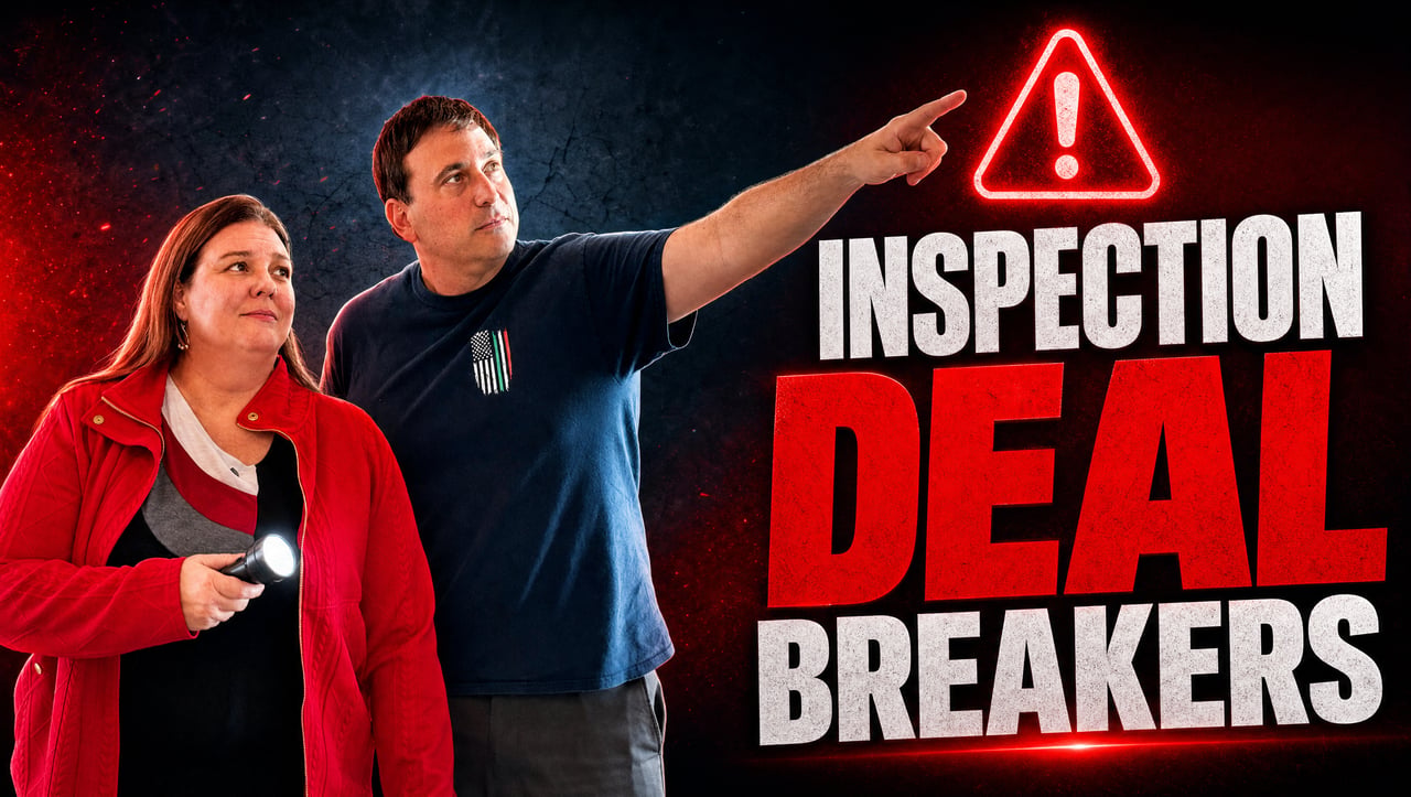 Video thumbnail: Inspection Deal Breakers, with two people and a red warning symbol.