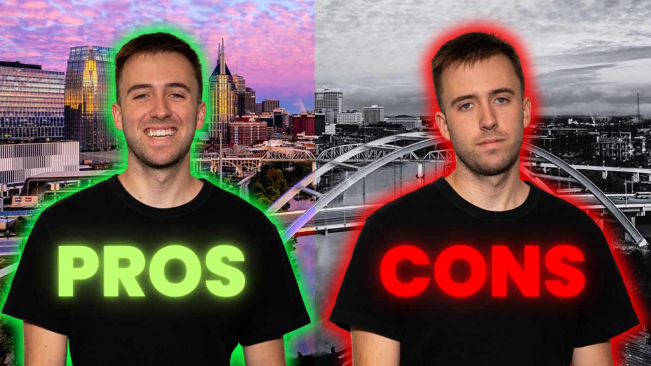 PROS and CONS of Living IN Nashville, Tennessee