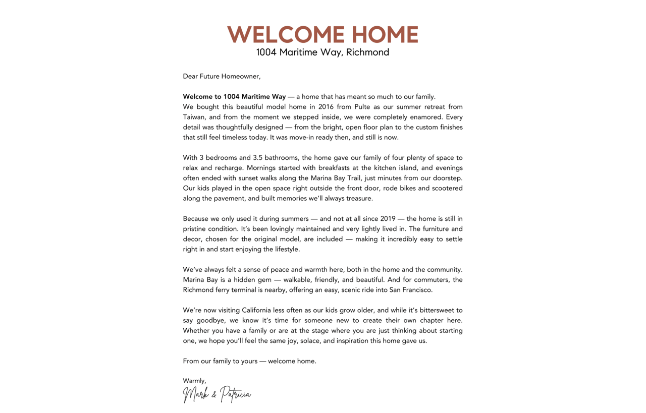 Welcome Home