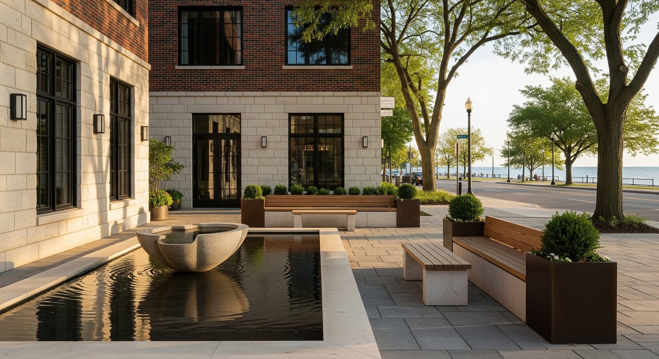 Wilmette's Downtown & Plaza del Lago