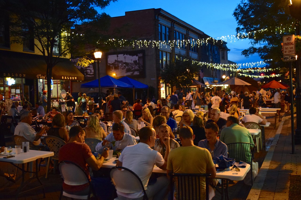 Dinner Under The Stars on West Street in Annapolis- photo courtesy of Visit Annapolis