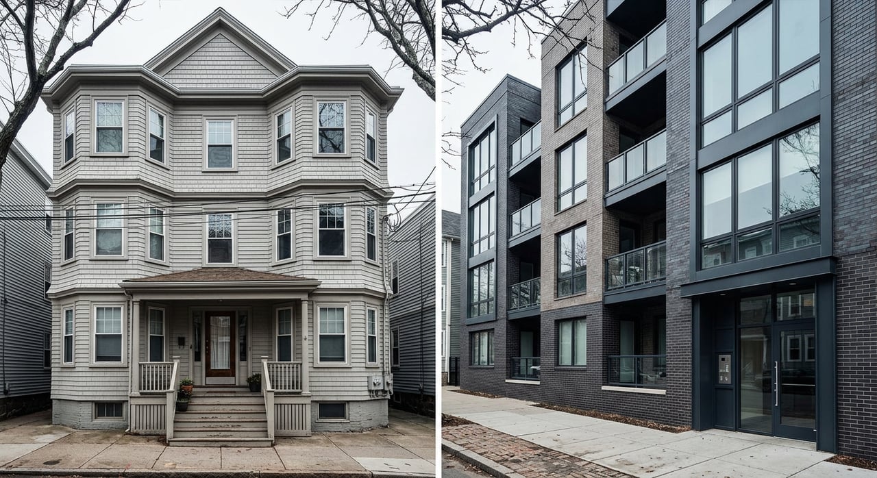 South Boston New Construction Vs Classic Triple-Deckers