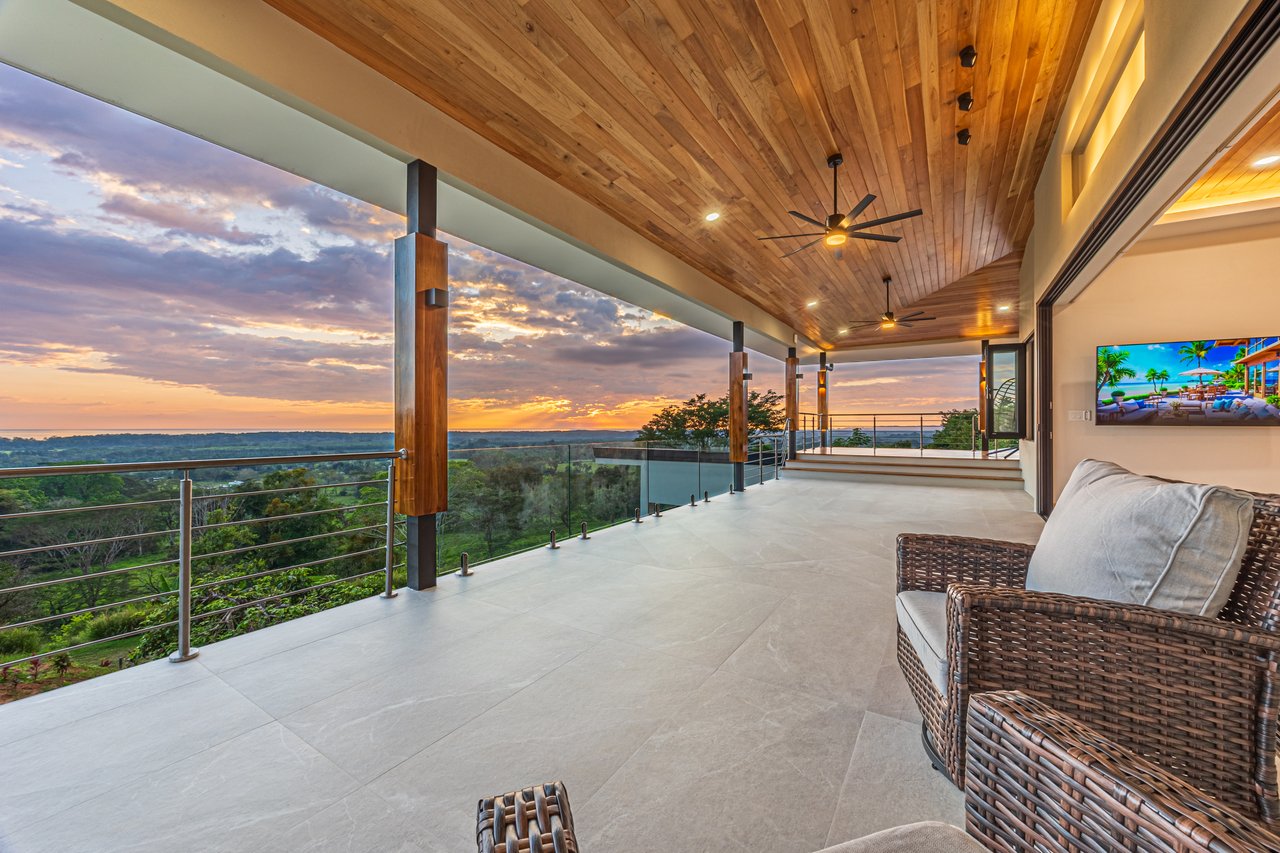 4 ACRES – 3 Bedroom Home “The Crystal Shire” With Wide Ocean View, Creek, Solar Power, Fine Craftsmanship, Self Sufficiency!!