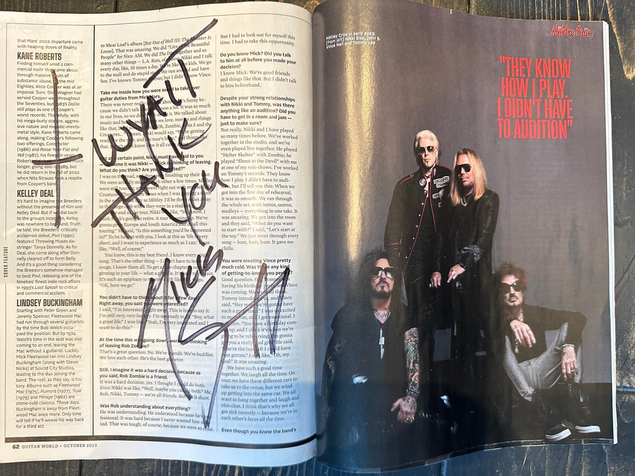 Collector's Corner: Nikki Sixx of Motley Crue — Stage-Used & Signed Bass Guitar - Wyatt Poindexter - The Agency