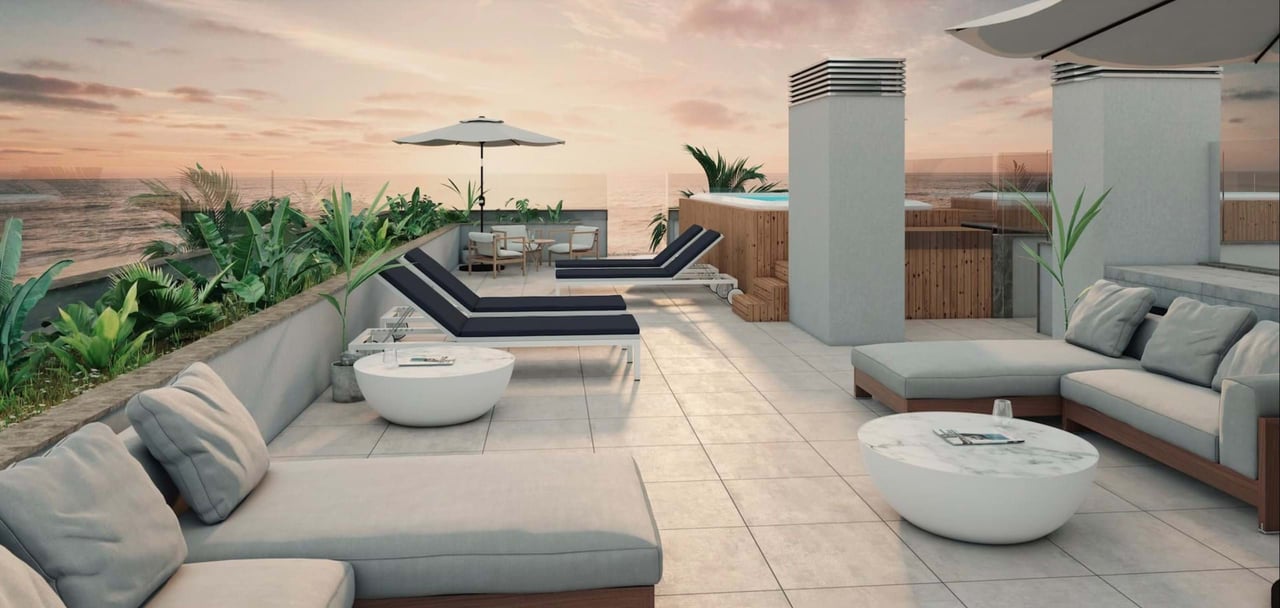 Spacious 3-Bedroom Sea-View Apartment with Rooftop Pool in Vila Nova de Gaia